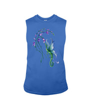 Load image into Gallery viewer, Dragon With Butterfly Wings Dragon Flowers Unisex Long Sleeve