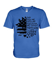 Load image into Gallery viewer, Christian T-Shirt Amen Guys V-Neck