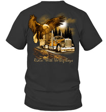 Load image into Gallery viewer, Riding With The Big Boys Nightlife City Black T-Shirt Guys Tee