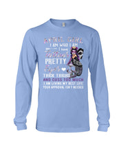 Load image into Gallery viewer, Tattoos Pretty Eyes Gift For April Girl T-Shirt Unisex Long Sleeve