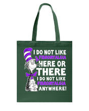 Load image into Gallery viewer, Fibromyalgia Anywhere Break Cancer Spirit T-Shirt Basketweave Tote Bag