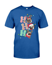 Load image into Gallery viewer, Pug Lover Christmas Hohoho Funny T-Shirt Guys Tee