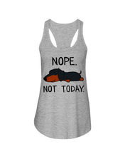 Load image into Gallery viewer, Nope Dachshund Not Today Ladies Flowy Tank