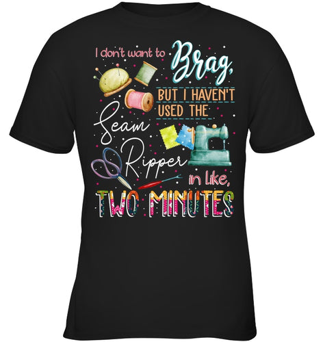 Brag Sean Ripper In Two Minutes Funny T-Shirt Youth Tee