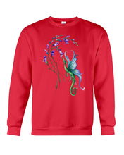 Load image into Gallery viewer, Dragon With Butterfly Wings Dragon Flowers Sweatshirt