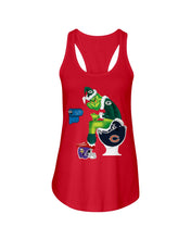 Load image into Gallery viewer, Grinch Green Bay Packers Funny Tee Ladies Flowy Tank
