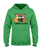 Load image into Gallery viewer, Santa Claws Funny Gift Christmas Gift For Cat Lovers Hoodie