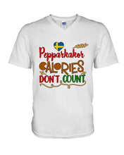 Load image into Gallery viewer, Pepparkakor Calories Don&#39;t Count Guys V-Neck