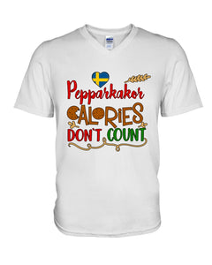 Pepparkakor Calories Don't Count Guys V-Neck