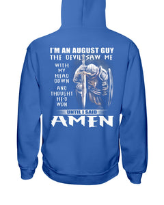 August Guy Amen Birthday Gift For Christian Hoodie