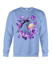 Load image into Gallery viewer, Donkey Loves Purple Flowers Custom T-Shirt Sweatshirt