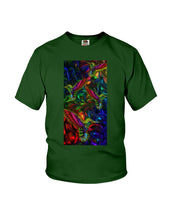 Load image into Gallery viewer, Hummingbird Cosmic Light Color Black T-Shirt Youth Tee