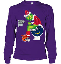 Load image into Gallery viewer, Funny Grinch Kansas Chief Christmas Gift Tee Unisex Long Sleeve
