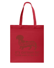 Load image into Gallery viewer, Dachshund German Shirt For Dachshunds Dog Lovers Basketweave Tote Bag