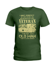 Load image into Gallery viewer, Veteran Australian Defence Force Gift For Grandpa Family Tee Ladies Tee