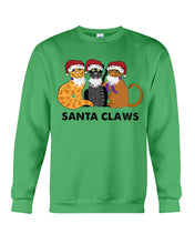 Load image into Gallery viewer, Santa Claws Funny Gift Christmas Gift For Cat Lovers Sweatshirt