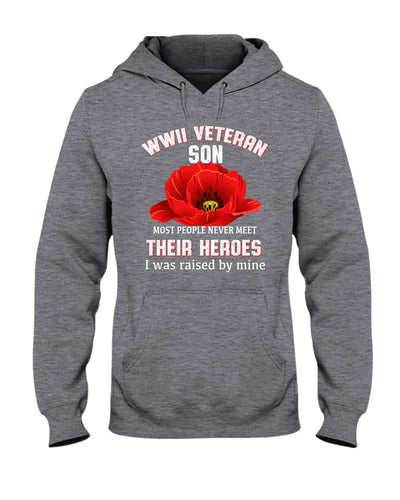 Wwii Veteran Son Gift For Veterab Mom Hoodie