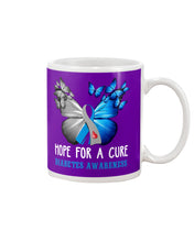 Load image into Gallery viewer, Hope For Cure Diabetes Awareness Mug