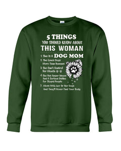 Dog Mom Gift For Dog Lovers Black Quote T-Shirt Sweatshirt