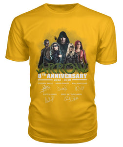 Arrow 8Th Anniversary Gift For Fans Black T-Shirt Guys Tee