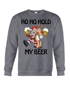 Santa Claus Funny Hold My Bear Christmas Gift For Friends Sweatshirt