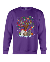 Load image into Gallery viewer, Christmas Tree Cat Lovers Cute Funny T-Shirt Sweatshirt