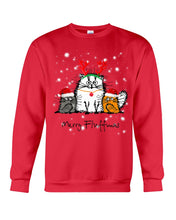 Load image into Gallery viewer, Merry Fluffmas Cute Cats Gift For Cat Lovers Sweatshirt