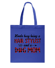 Load image into Gallery viewer, Hair Stylist And Dog Mom Gift For Dog Lovers Funny T-Shirt Basketweave Tote Bag