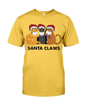 Load image into Gallery viewer, Santa Claws Funny Gift Christmas Gift For Cat Lovers Guys Tee