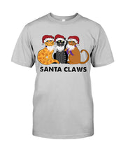 Load image into Gallery viewer, Santa Claws Funny Gift Christmas Gift For Cat Lovers Guys Tee