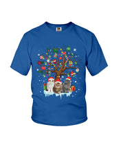 Load image into Gallery viewer, Christmas Tree Cat Lovers Cute Funny T-Shirt Youth Tee