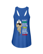 Load image into Gallery viewer, Cycling Don't Stop For Cyclist Ladies Flowy Tank