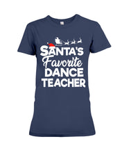 Load image into Gallery viewer, Santa Dance Teacher Christmas Shirt Ladies Tee