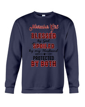 Load image into Gallery viewer, November Girl Blessed By Girl Spoiled By Husband Quote T-Shirt Sweatshirt