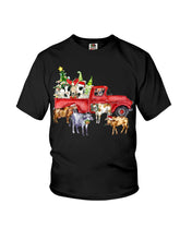 Load image into Gallery viewer, Merry Christmas In Town Cow Lovers Gift For Farmers Youth Tee