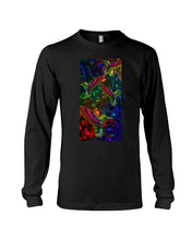 Load image into Gallery viewer, Hummingbird Cosmic Light Color Black T-Shirt Unisex Long Sleeve