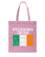 Load image into Gallery viewer, Stubborn Irish Flag Love Ireland Custom T-Shirt Basketweave Tote Bag