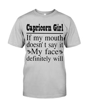 Load image into Gallery viewer, Zodiac- Capricorn Girl If My Month Doesn't Say Guys Tee