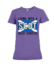 Load image into Gallery viewer, Living With A Scotland Funny Quote T-Shirt Ladies Tee