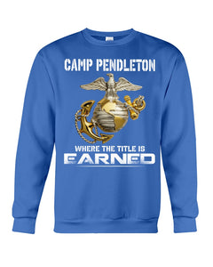 Camp Pendleton Earned Black T-Shirt Sweatshirt