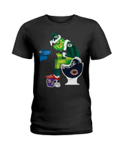 Load image into Gallery viewer, Grinch Green Bay Packers Funny Tee Ladies Tee