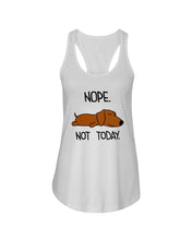 Load image into Gallery viewer, Dachshund Nope Not Today For Dachshunds Lovers Ladies Flowy Tank