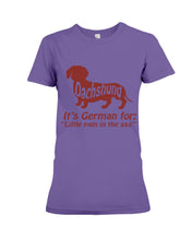 Load image into Gallery viewer, Dachshund German Shirt For Dachshunds Dog Lovers Ladies Tee