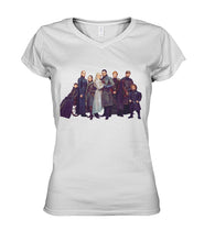 Load image into Gallery viewer, Game Of Throne Autograph 8 Years Anniversary T-Shirtr Ladies V-Neck