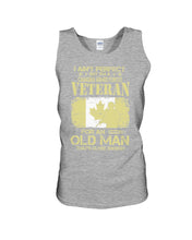 Load image into Gallery viewer, Old Man - Canadian Armed Forces Unisex Tank Top