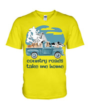 Load image into Gallery viewer, Country Road Golden Retriever Guys V-Neck