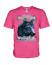 Load image into Gallery viewer, Wolf Lovers Trending Quote Tee Guys V-Neck