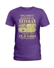 Load image into Gallery viewer, Veteran Australian Defence Force Gift For Grandpa Family Tee Ladies Tee