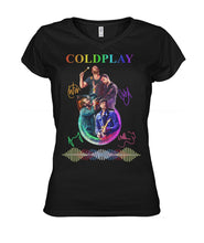 Load image into Gallery viewer, Coldplay Anniversary Great T-Shirt For Fans Ladies V-Neck