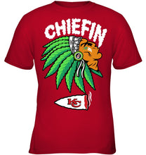 Load image into Gallery viewer, Chiefin Kansas City Chiefs Gift For Fans T-Shirt Youth Tee